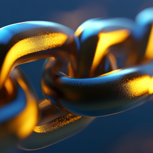 Close-up photo of chain links as a symbol of better decisions based on sound knowledge